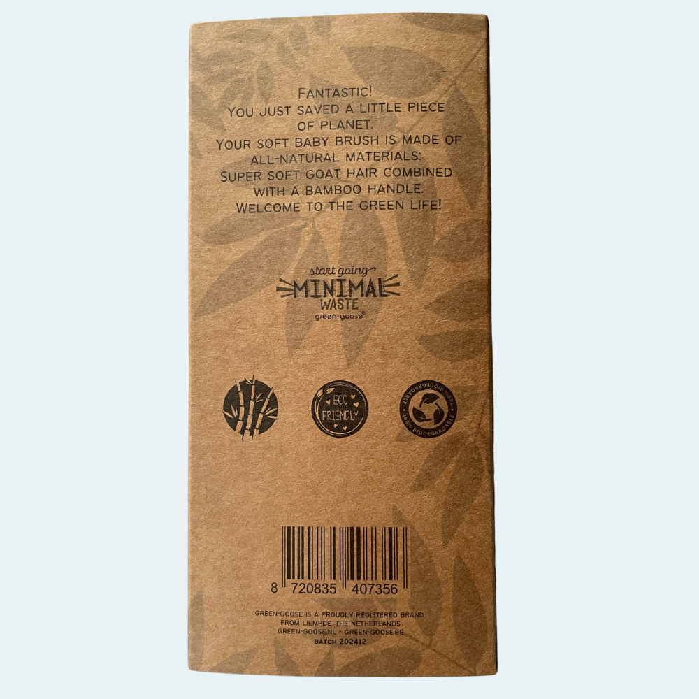 Brosse à cheveux en bambou – Poils ultra-doux pour bébé