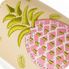 Chaussons bébé en cuir souple – Ananas