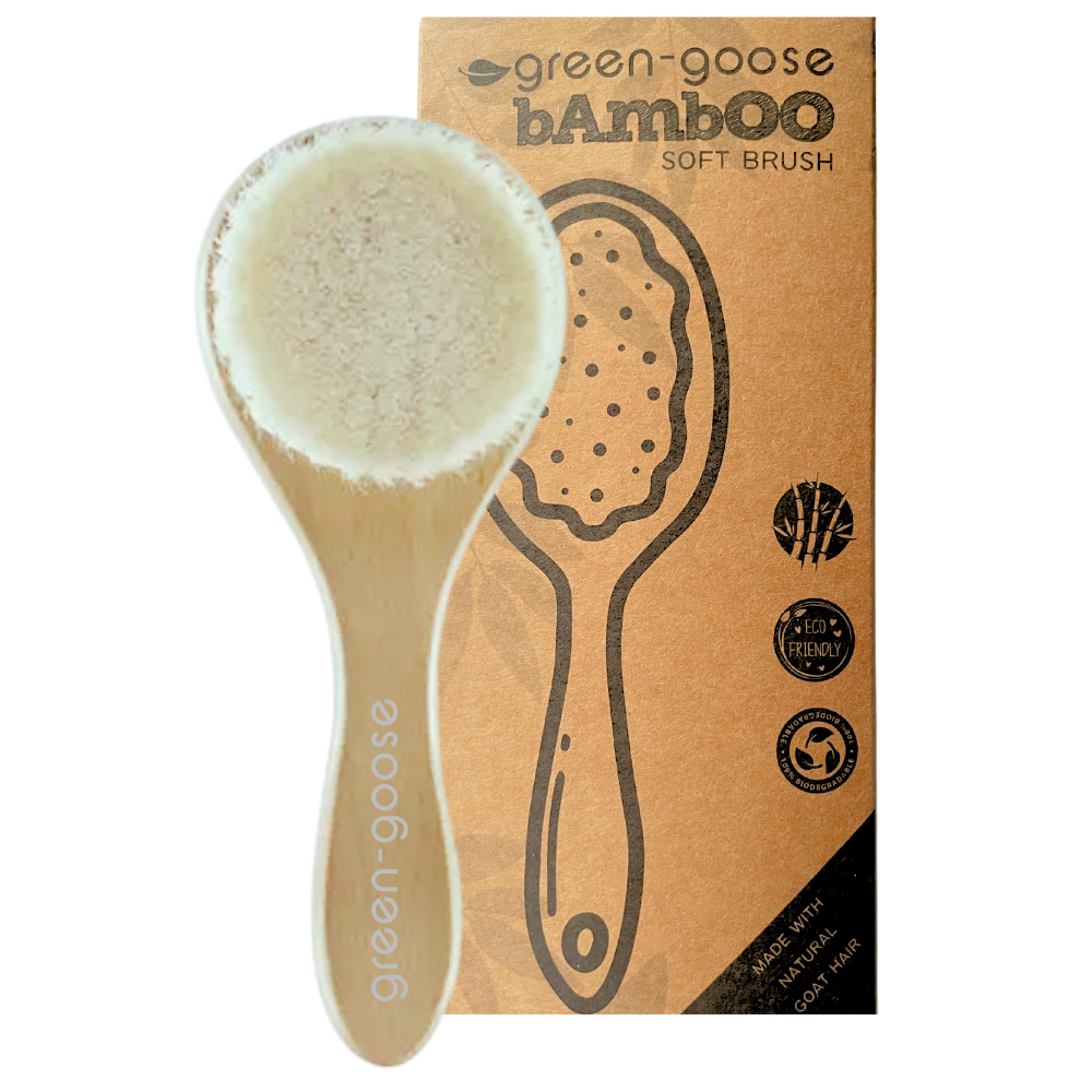 Brosse à cheveux en bambou – Poils ultra-doux pour bébé