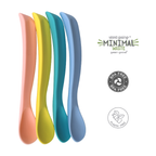Ensemble de cuillères courbées en silicone – 4 pièces