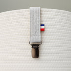 Attache-Tétine en Coton Bio – Teddy Blanc