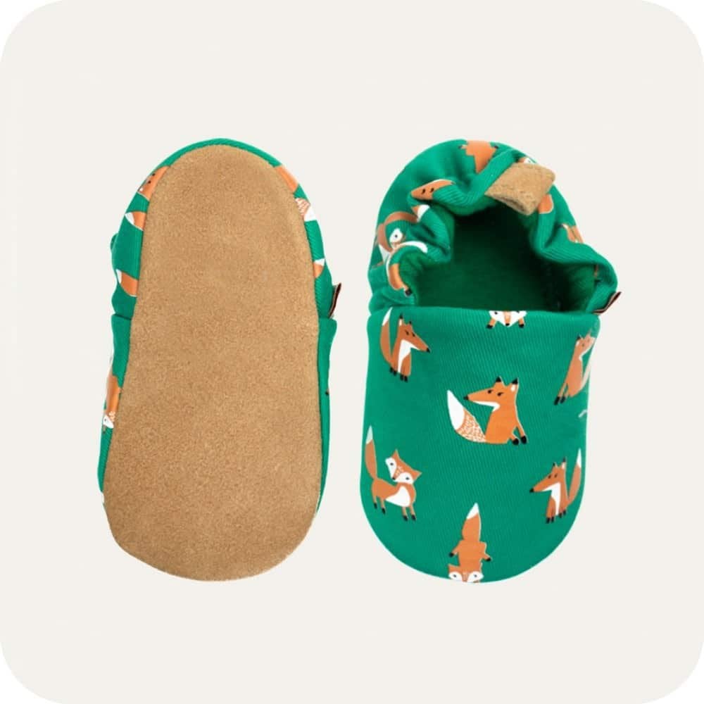 Chaussons bébé en coton – Goupil