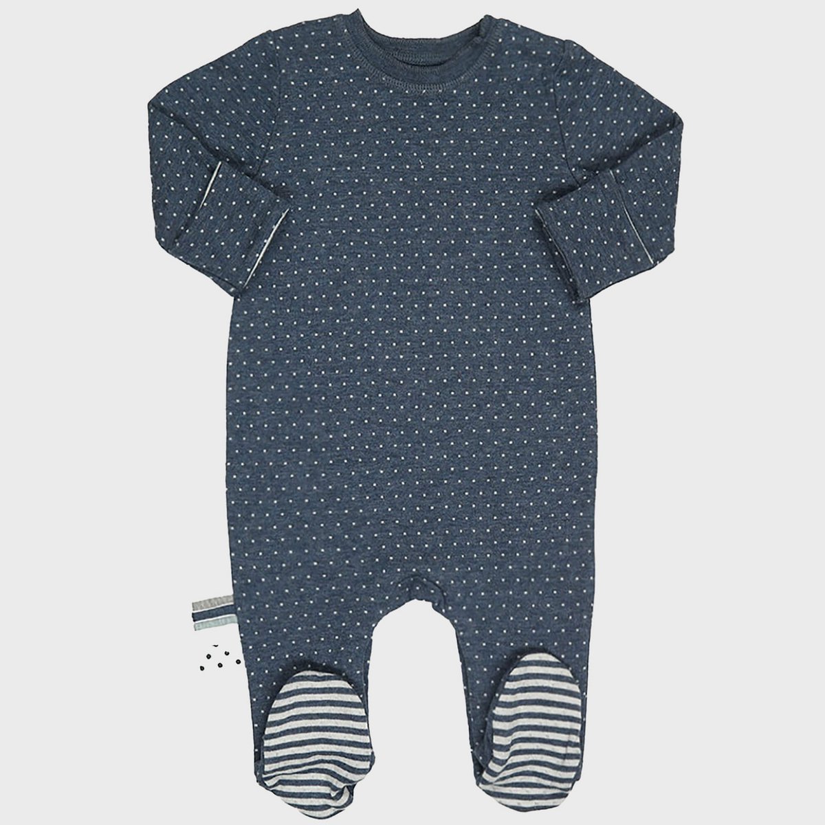 Pyjama Une-Pièce en Coton Bio – Indigo Mélange
