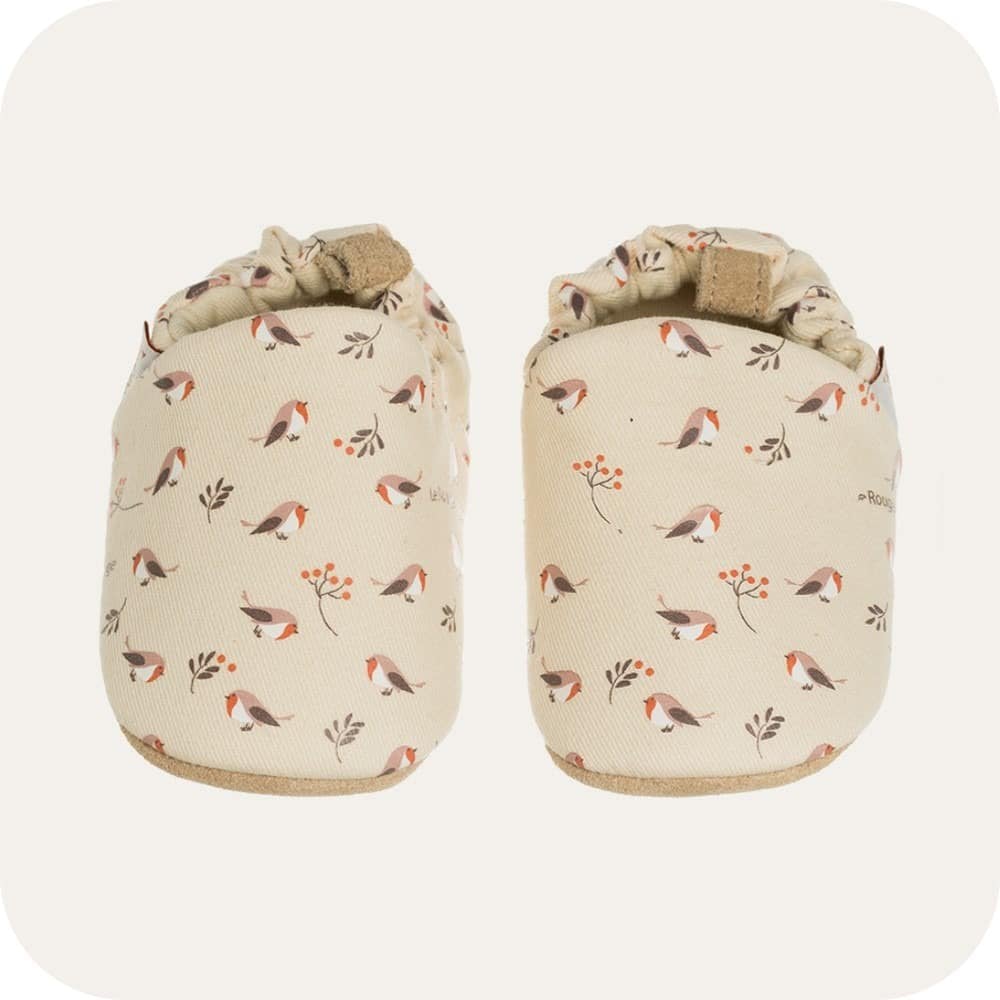 Chaussons bébé en coton – Rouge-Gorge